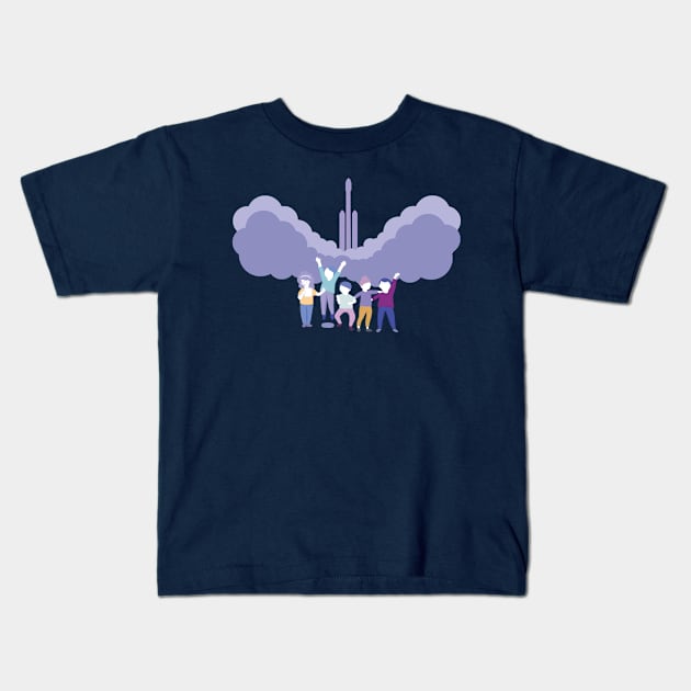 Teamwork Dribbble Contest T-shirt Kids T-Shirt by emmyz